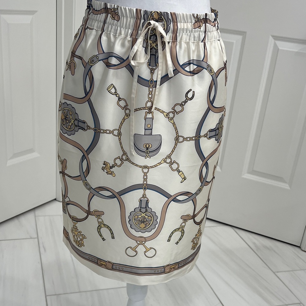 Chic Chain Print  Skirt